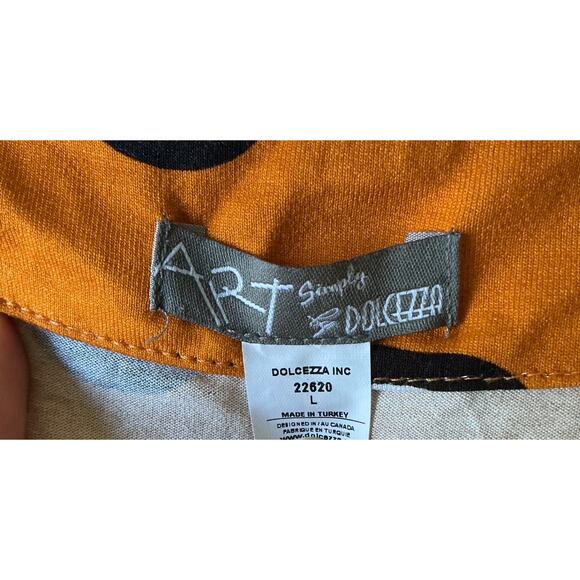 ART Simply Dolcezza Vibrant Sleeveless Women's Abstract Print Blouse L - Picture 4 of 5